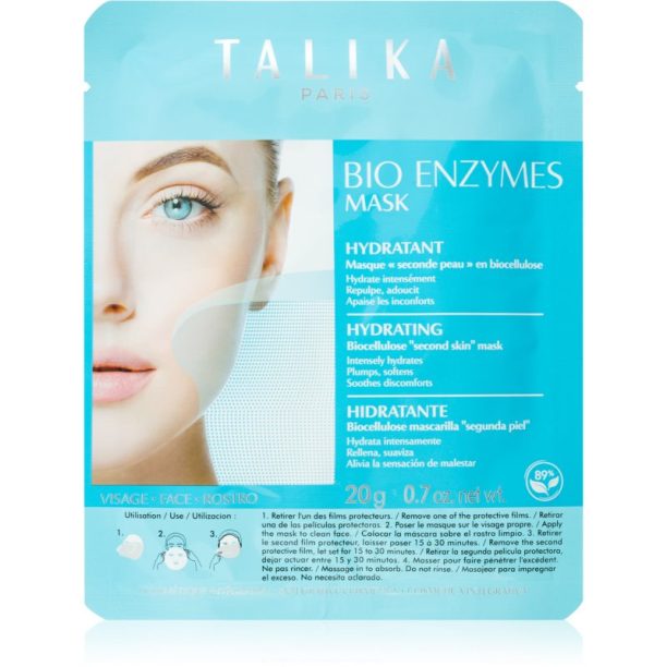 Talika Bio Enzymes Mask Hydrating хидратираща платнена маска 20 гр.