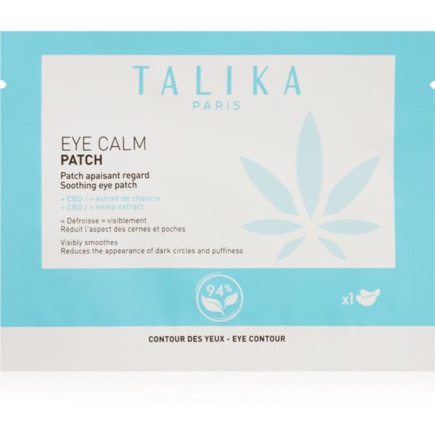 Talika Eye Calm Patch успокояваща маска за околоочната област 1 бр.