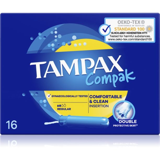 Tampax Compak Regular тампони с апликатор 16 бр. на ниска цена