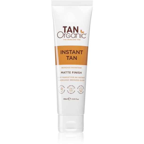 TanOrganic Instant Tan автобронзант крем за тяло с матиращ ефект 100 мл.