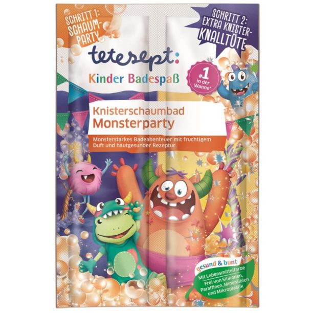 Tetesept Bath Monsters сол за баня за деца 45 гр.