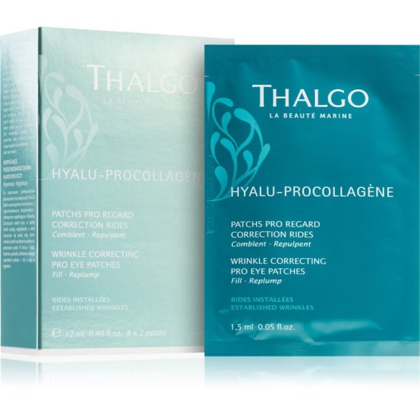 Thalgo Hyalu-Procollagen Wrinkle Correcting Pro Eye Patches изглаждата маска за околоочната зона 8x2 бр.