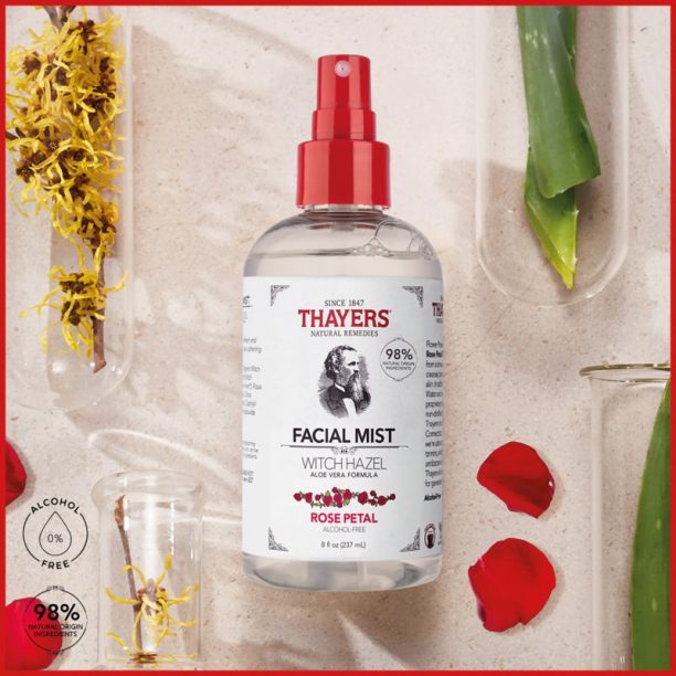 Thayers Rose Petal Facial Mist Toner тонизираща мълга за лице без алкохол 237 мл. купи на топ цена