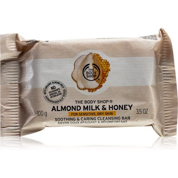 The Body Shop Almond Milk & Honey твърд сапун 100 гр.