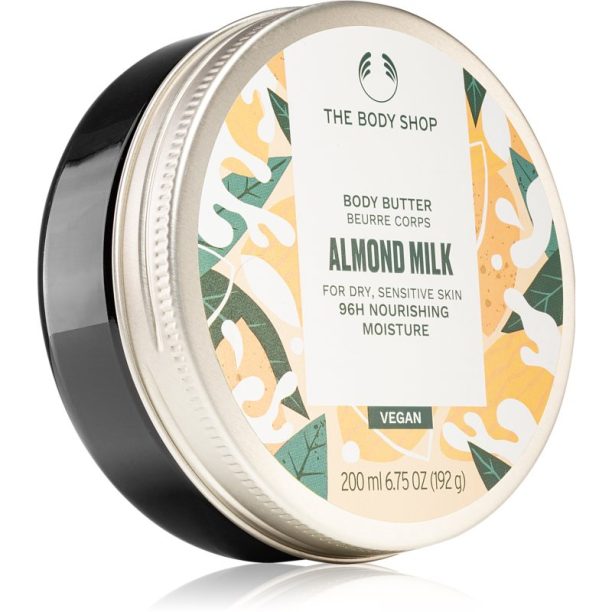 The Body Shop Almond Milk подхранващо масло за тяло за суха и чувствителна кожа 200 мл.