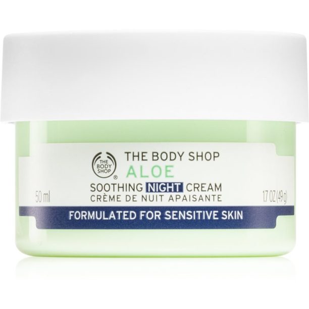 The Body Shop Aloe успокояващ нощен крем за лице 50 мл.