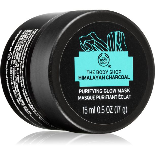 The Body Shop Himalayan Charcoal почистваща и освежаваща маска за лице за мазна и проблемна кожа 15 мл.