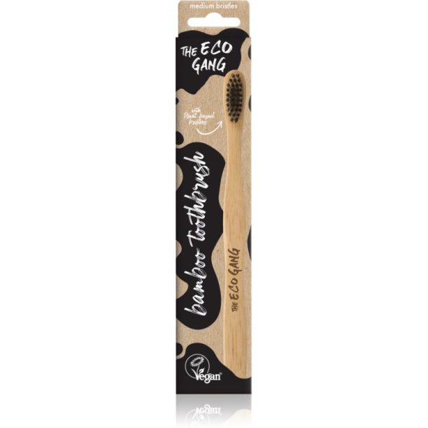 The Eco Gang Bamboo Toothbrush medium четка за зъби медиум 1 ks 1 бр.