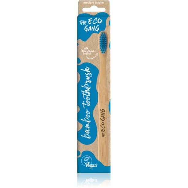 The Eco Gang Bamboo Toothbrush medium четка за зъби медиум 1 ks 1 бр.