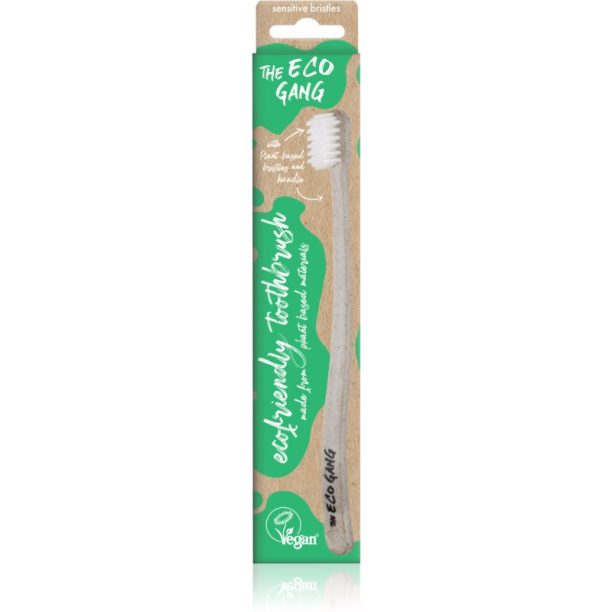 The Eco Gang Bamboo Toothbrush sensitive четка за зъби 1 бр.