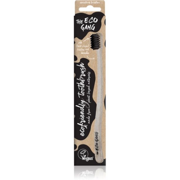 The Eco Gang Bamboo Toothbrush sensitive четка за зъби 1 бр.