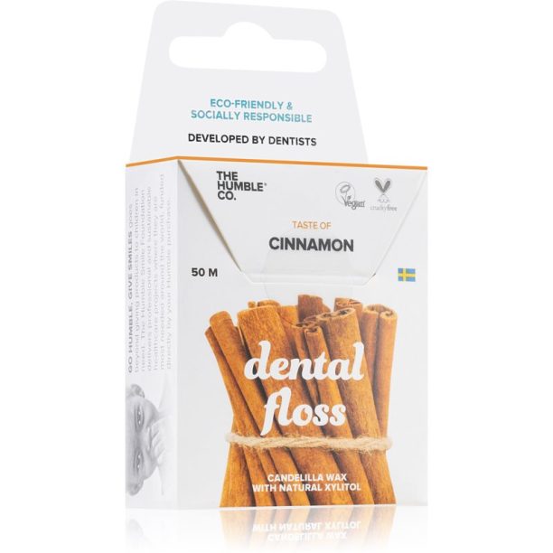 The Humble Co. Dental Floss конец за зъби Cinnamon 50 м