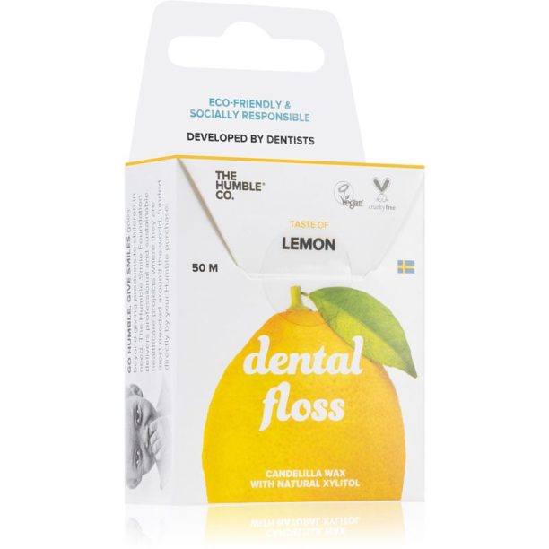 The Humble Co. Dental Floss конец за зъби Lemon 50 мл.