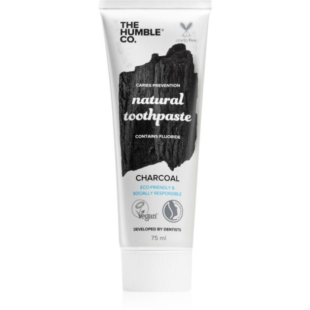 The Humble Co. Natural Toothpaste Charcoal натурална паста за зъби Charcoal 75 мл.