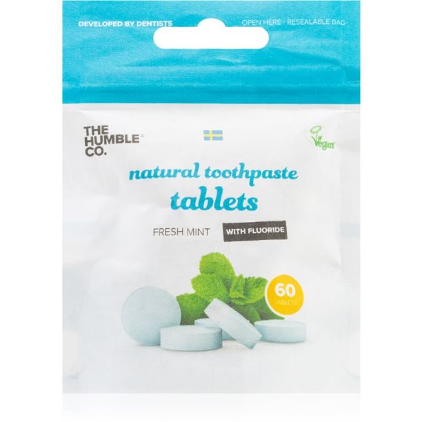 The Humble Co. Natural Toothpaste Tablets пастили Fresh Mint 60 бр.