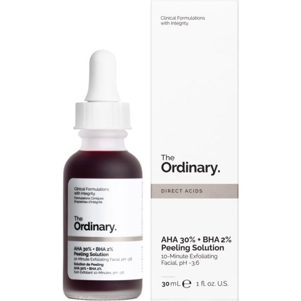 The Ordinary AHA 30% + BHA 2% Peeling Solution разтвор с пилинг ефект 30 мл. купи на топ цена