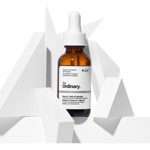 The Ordinary Aloe 2% + NAG 2% Solution успокояващ серум против акне 30 мл. купи на топ цена