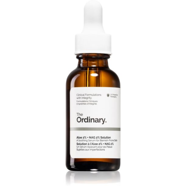 The Ordinary Aloe 2% + NAG 2% Solution успокояващ серум против акне 30 мл. на ниска цена