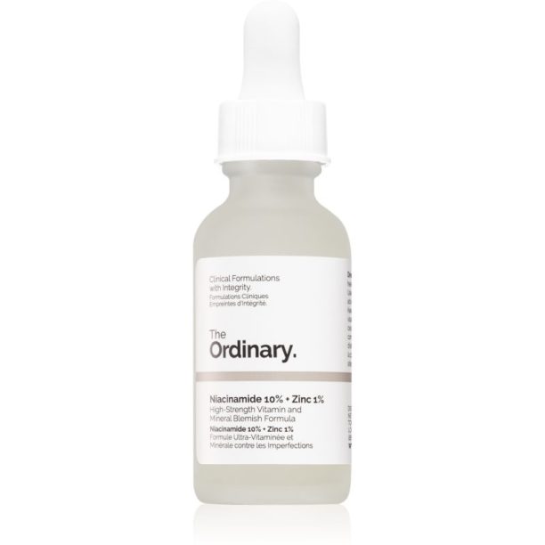 The Ordinary Niacinamide 10% + Zinc 1% озаряващ серум за лице 30 мл. на ниска цена