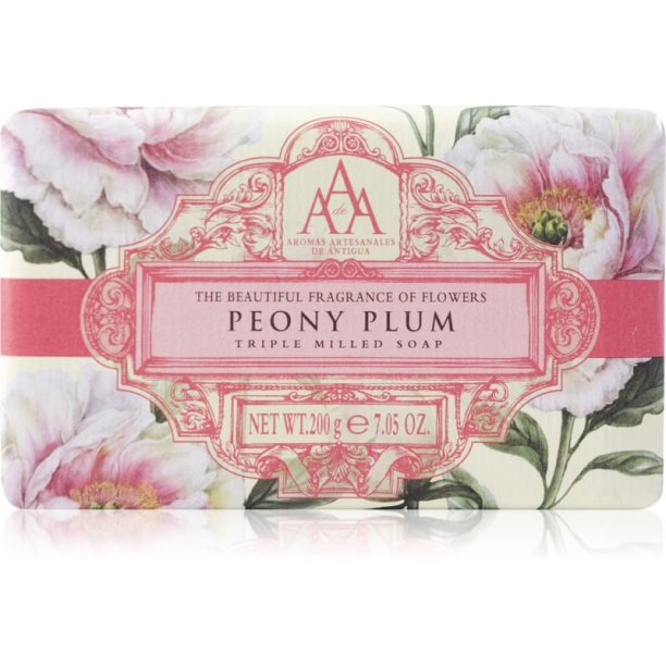 The Somerset Toiletry Co. Aromas Artesanales de Antigua Triple Milled Soap луксозен сапун Peony 200 гр.