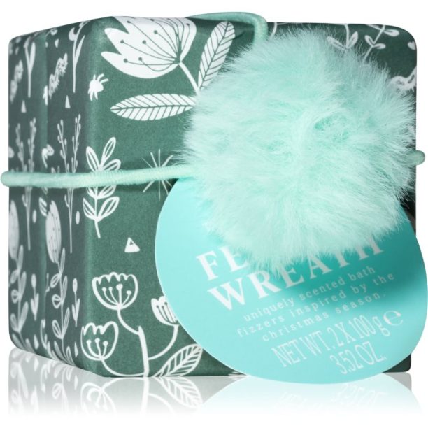 The Somerset Toiletry Co. Bath Collection Festive Pop ефервесцентни таблетки за вана Festive Wreath 2x100 гр.