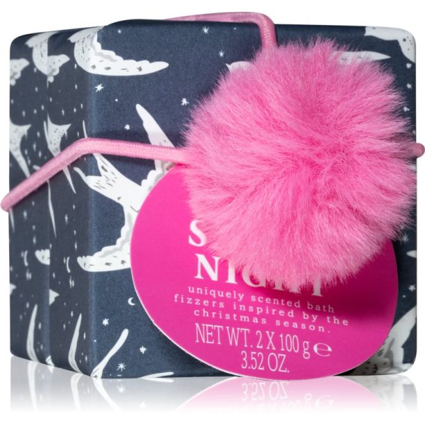 The Somerset Toiletry Co. Bath Collection Festive Pop ефервесцентни таблетки за вана Snowy Night 2x100 гр.