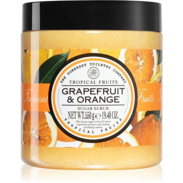 The Somerset Toiletry Co. Tropical Fruits Sugar Scrubs захарен пилинг за тяло Grapefruit & Orange 550 гр.