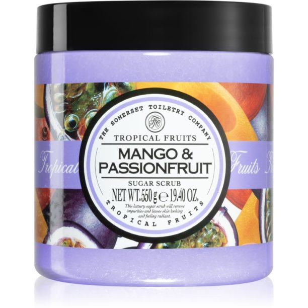 The Somerset Toiletry Co. Tropical Fruits Sugar Scrubs захарен пилинг за тяло Mango & Passionfruit 550 гр.