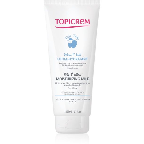 Topicrem BABY My 1st Ultra-Moisturizing Milk хидратиращо мляко за тяло и лице за суха и чувствителна кожа 200 мл.