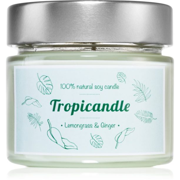 Tropicandle Lemongrass & Ginger ароматна свещ 150 мл.