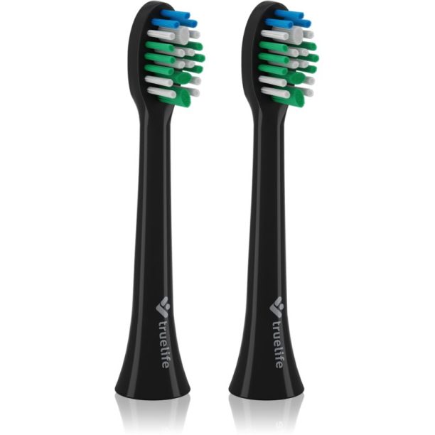 TrueLife SonicBrush Compact Heads Black Standard резервни глави за четка за зъби TrueLife SonicBrush Compact / Duo 2 бр.