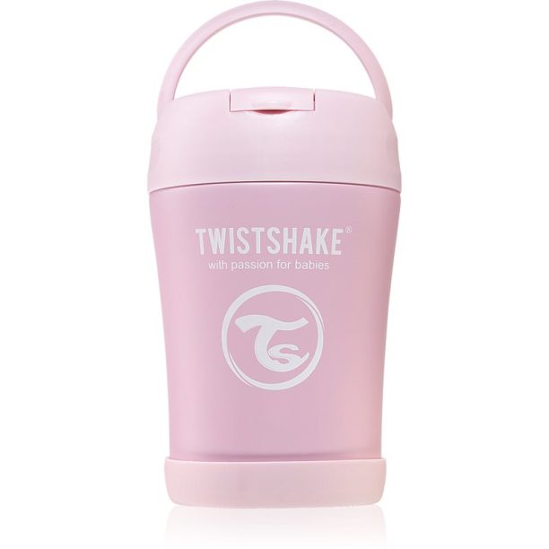 Twistshake Stainless Steel Food Container Pink термос за храна 350 мл.