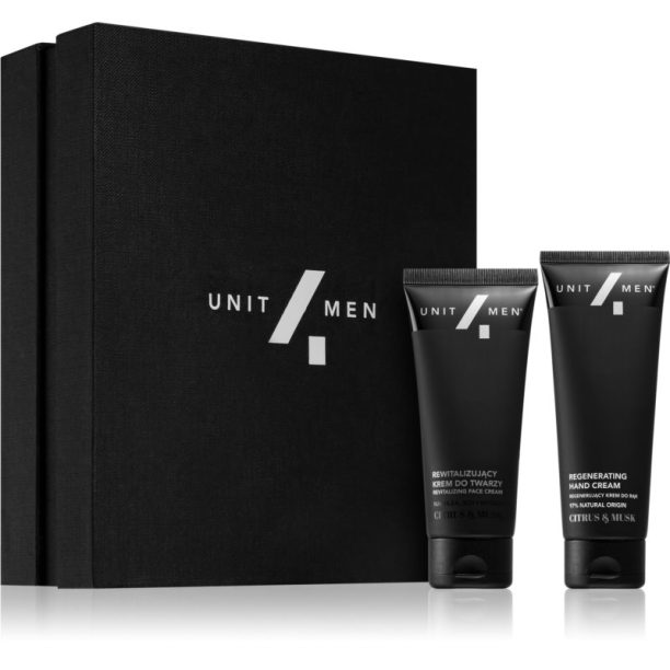 Unit4Men Caring Set Citrus & Musk комплект за тяло и лице