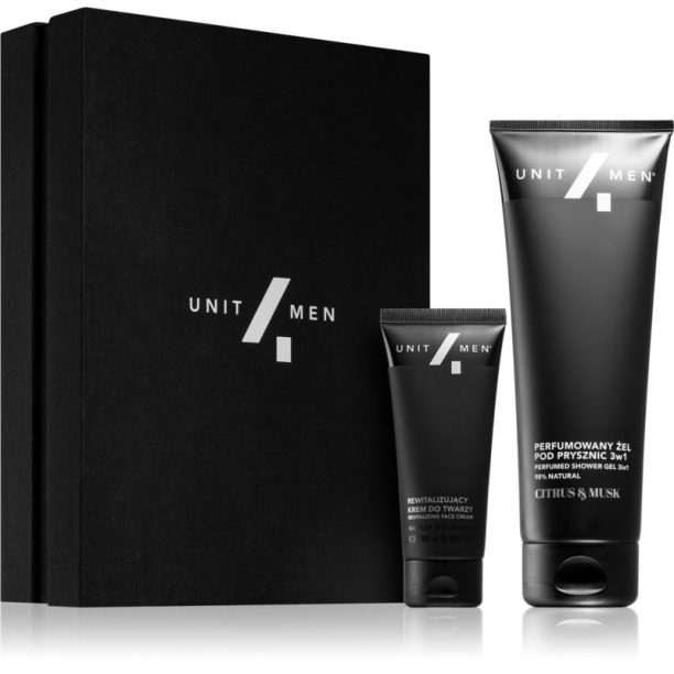 Unit4Men Revitalizing set Citrus & Musk подаръчен комплект за лице