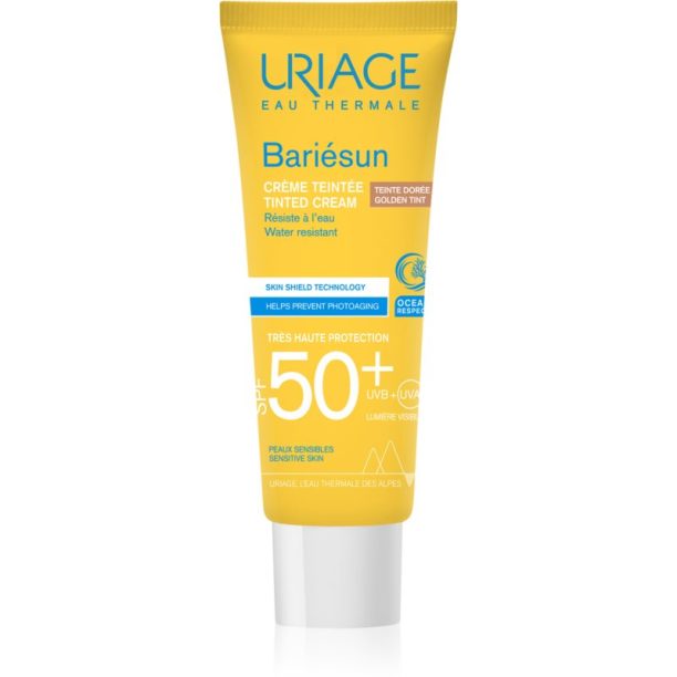 Uriage Bariésun защитен тониращ крем за лице SPF 50+ цвят Golden tint 50 мл.