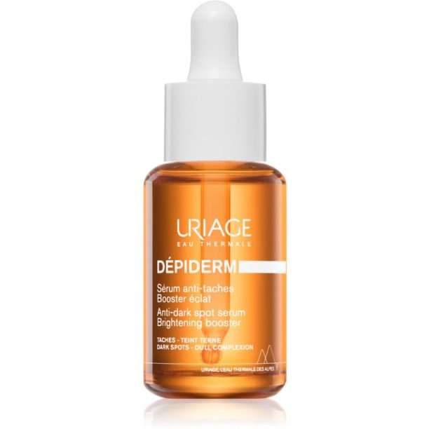 Uriage Dépiderm Anti-dark spot brightening booster serum изсветляващ серум против пигментни петна за озаряване на лицето 30 мл. на ниска цена