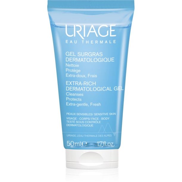 Uriage Hygiène Extra-Rich Dermatological Gel почистващ гел за лице и тяло chránící před vysycháním 50 мл. на ниска цена