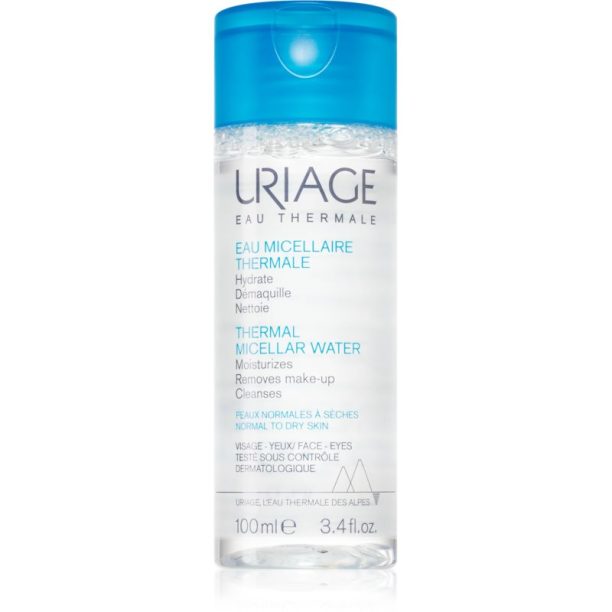 Uriage Hygiène Thermal Micellar Water - Normal to Dry Skin мицеларна почистваща вода за нормална към суха кожа 100 мл.