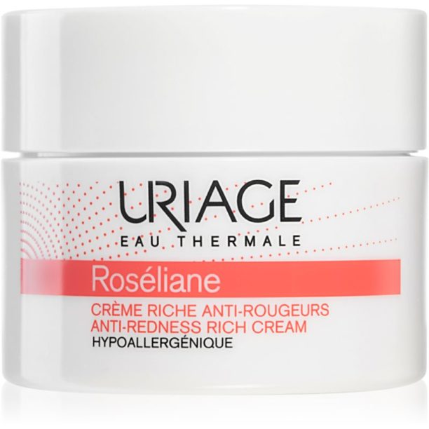 Uriage Roséliane Anti-Redness Rich Cream подхранващ дневен крем за чувствителна кожа със склонност към почервеняване 50 мл.