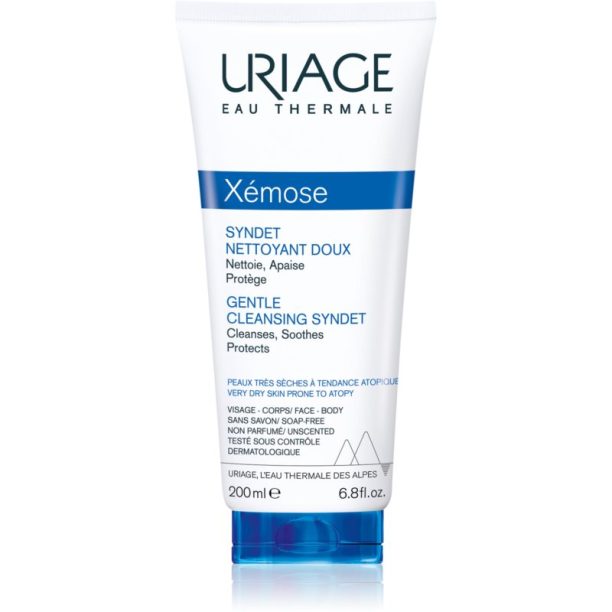 Uriage Xémose Gentle Cleansing Syndet нежно почистващ гел крем за суха към атопична кожа 200 мл.