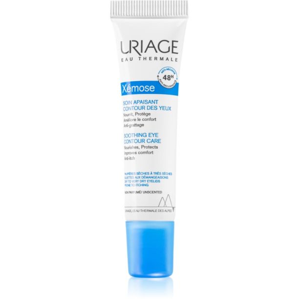 Uriage Xémose Soothing Eye Contour Care изглаждащ околоочен крем за суха атопична кожа 15 мл. на ниска цена