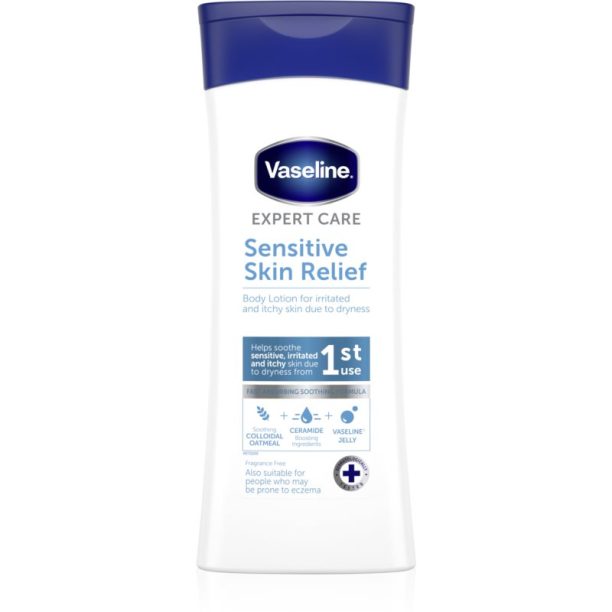 Vaseline Sensitive Skin Relief хидратиращо мялко за тяло за суха и сърбяща кожа 400 мл.