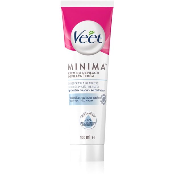 Veet Minima Sensitive Skin крем за депилация за чувствителна кожа алое вера и витамин Е. 100 мл. на ниска цена