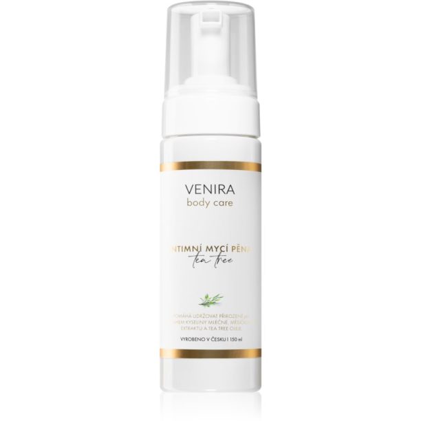 Venira Body care intimate washing foam миеща пяна за интимна хигиена с аромат Tea Tree 150 мл.