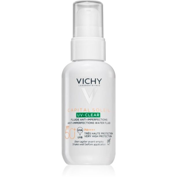 Vichy Capital Soleil UV- Clear грижа против бръчки за мазна кожа склонна към акне SPF 50+ 40 мл.