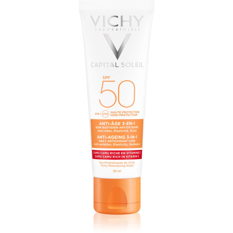 Vichy Capital Soleil защитен крем против стареене на кожата SPF 50 50 мл.