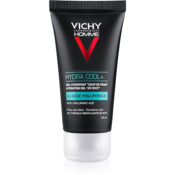 Vichy Homme Hydra Cool+ хидратиращ гел за лице с охлаждащ ефект 50 мл.