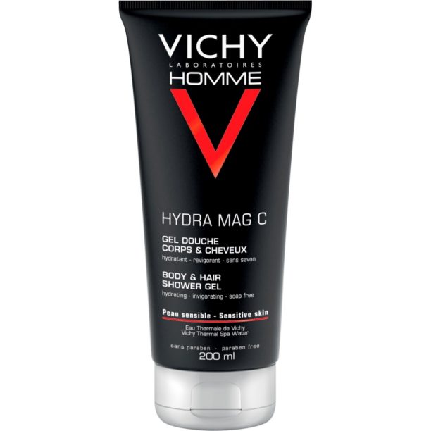 Vichy Homme Hydra-Mag C душ гел за тяло и коса 200 мл.