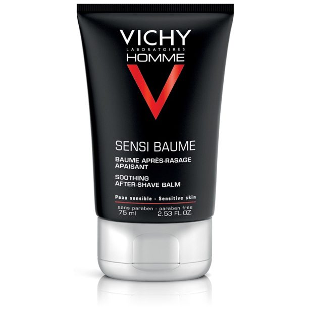 Vichy Homme Sensi-Baume балсам за след бръснене за чувствителна кожа на лицето 75 мл.