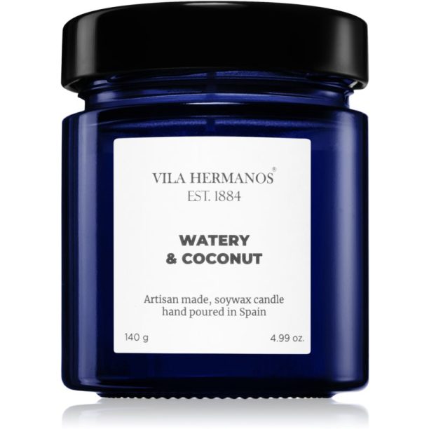 Vila Hermanos Apothecary Cobalt Blue Watery & Coconut ароматна свещ 140 гр.